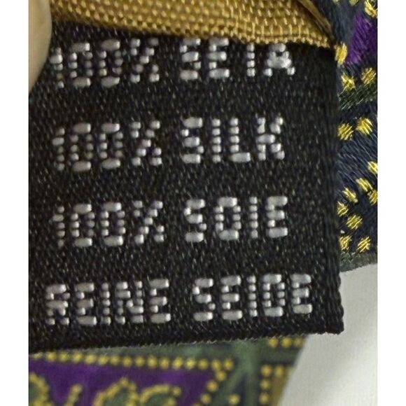 PRINCEPS ALEXANDER Silk tie Made in Italy  Geometric Ajrakh rare - Picture 6 of 10